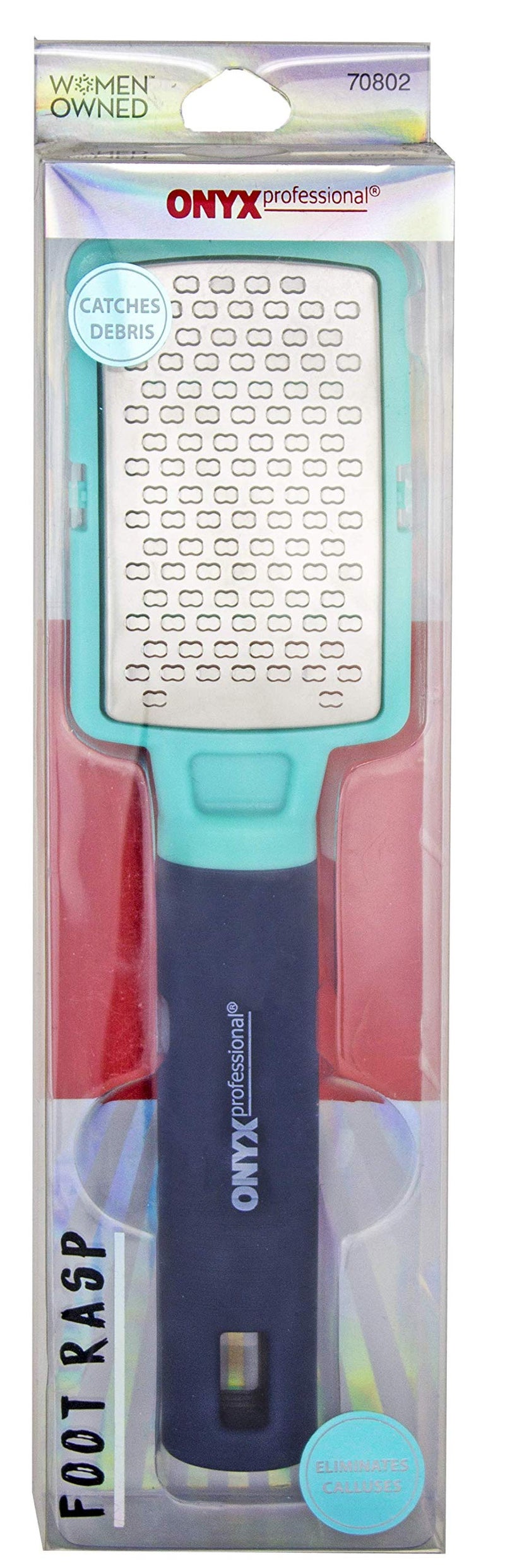 Onyx Professional Foot Rasp  Callus Remover for Feet - Stainless Steel Foot Scrubber Dead Skin Remover  No Mess Lightweight Callus Shaver for Feet with Debris Catcher - Image 2